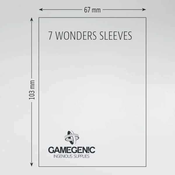 Gamegenic - Prime 7 Wonders Sleeves (80 Kartenh&uuml;llen)