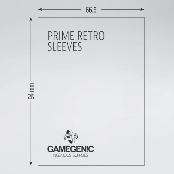 Gamegenic - Prime Retro Sleeves (50 Kartenh&uuml;llen)