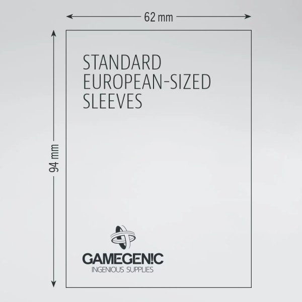 Gamegenic - Prime Standard European-Sized Sleeves (50 Kartenh&uuml;llen)
