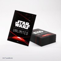 Gamegenic - Star Wars: Unlimited Art Sleeves Double Sleeving Pack - Space Red (2x60 Kartenh&uuml;llen)