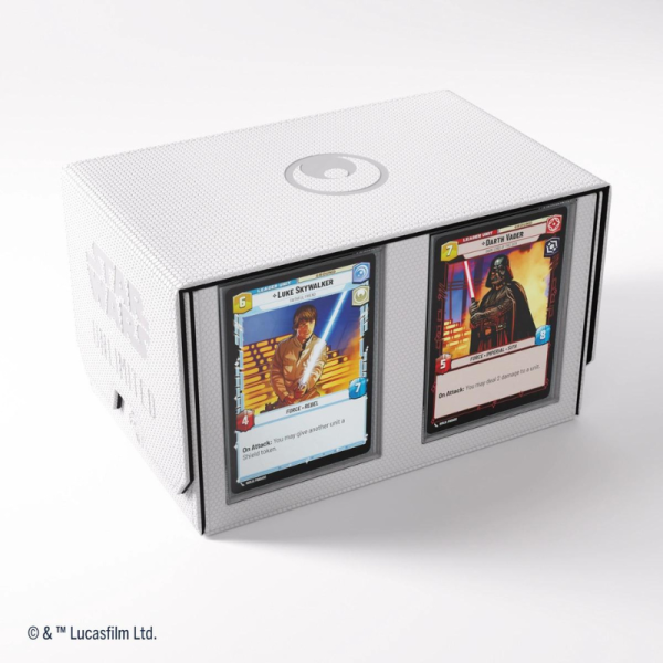 Gamegenic - Star Wars: Unlimited Double Deck Pod - White/Black - Deck Box