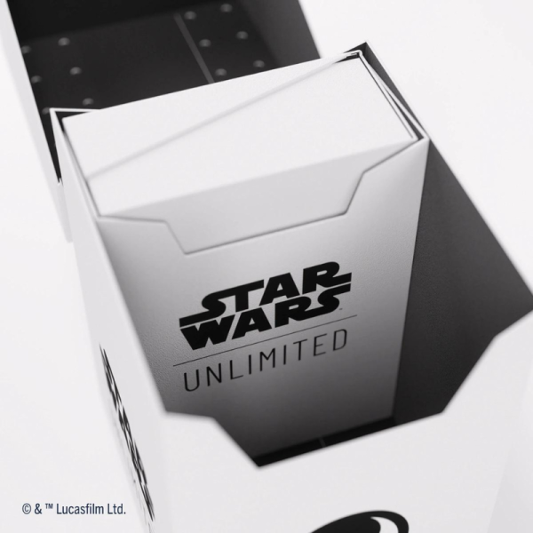 Gamegenic - Star Wars: Unlimited Soft Crate - White/Black - Deck Box
