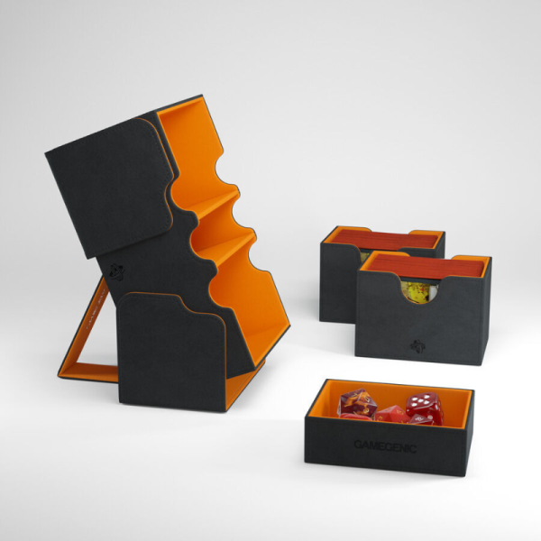 Gamegenic - Stronghold 200+ XL Black/Orange Exclusive Edition - Deck Box