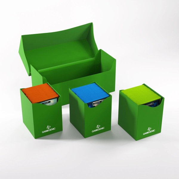 Gamegenic - Triple Deck Holder 300+ XL Green - Deck Box