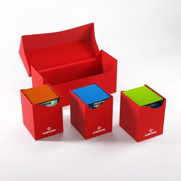 Gamegenic - Triple Deck Holder 300+ XL Red - Deck Box