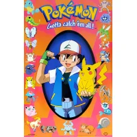 Pokemon Vintage Scorpio Posters #392A - Ash &amp; Pikachu