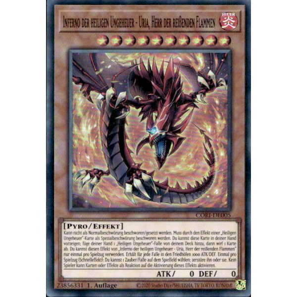Inferno der heiligen Ungeheuer - Uria, Herr der rei&szlig;enden Flammen CORI-DE005 (Super Rare)