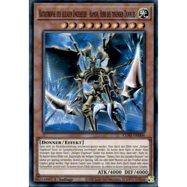 Katastrophe der heiligen Ungeheuer - Hamon, Herr des tosenden Donners CORI-DE006 (Super Rare)