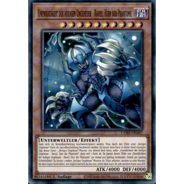 Unendlichkeit der heiligen Ungeheuer - Raviel, Herr der Phantome CORI-DE007 (Super Rare)