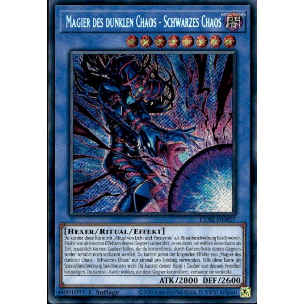 Magier des dunklen Chaos - Schwarzes Chaos CORI-DE027 (Secret Rare)