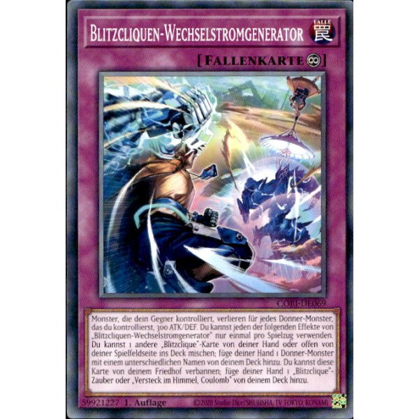 Blitzcliquen-Wechselstromgenerator CORI-DE069