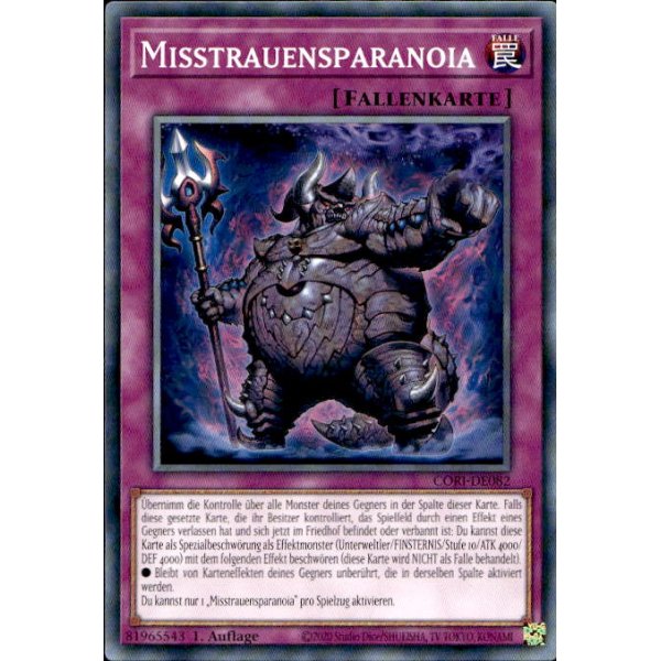 Misstrauensparanoia CORI-DE082
