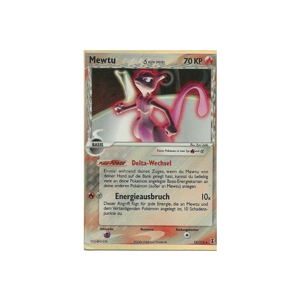 Mewtwo Delta Species DS-012 (ENG-bespielt)