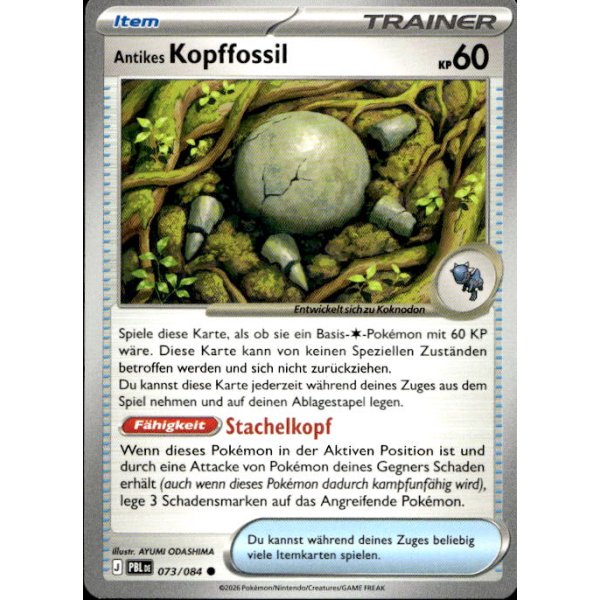 Antikes Kopffossil 073/084