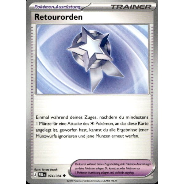 Retourorden 074/084