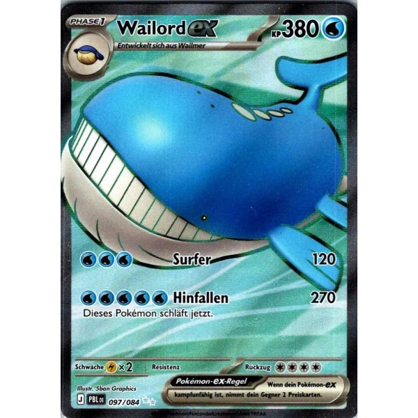 Wailord-ex 097/084 Fullart