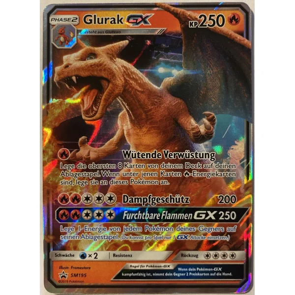 Glurak-GX SM195 PROMO (bespielt)