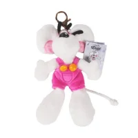 Diddlina in rosa Latzhose - Schl&uuml;sselanh&auml;nger