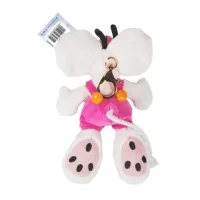Diddlina in rosa Latzhose - Schl&uuml;sselanh&auml;nger