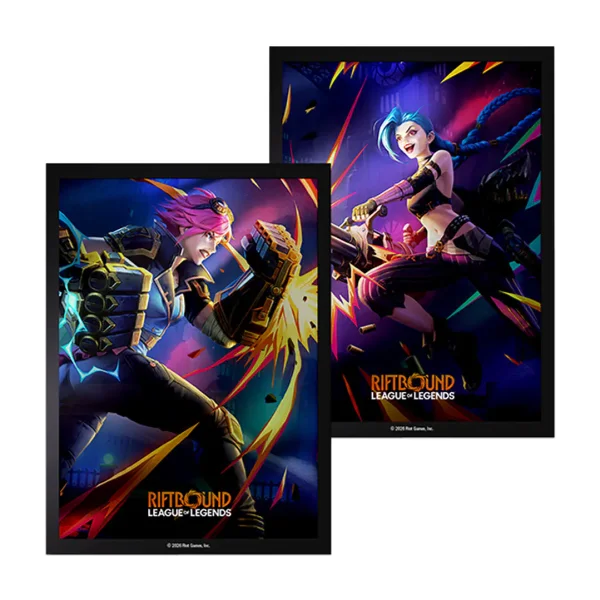 Riftbound: League of Legends - Vendetta Vi vs Jinx Sleeves (100 Kartenh&uuml;llen)