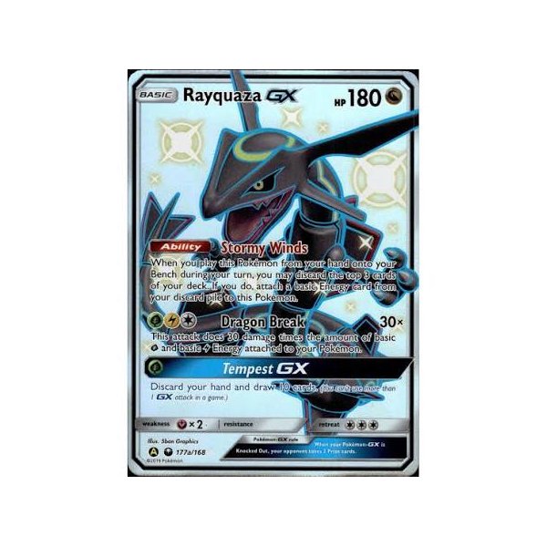 Rayquaza-GX 177a/168 HOLO SHINY OVERSIZED/&Uuml;BERGRO&szlig;