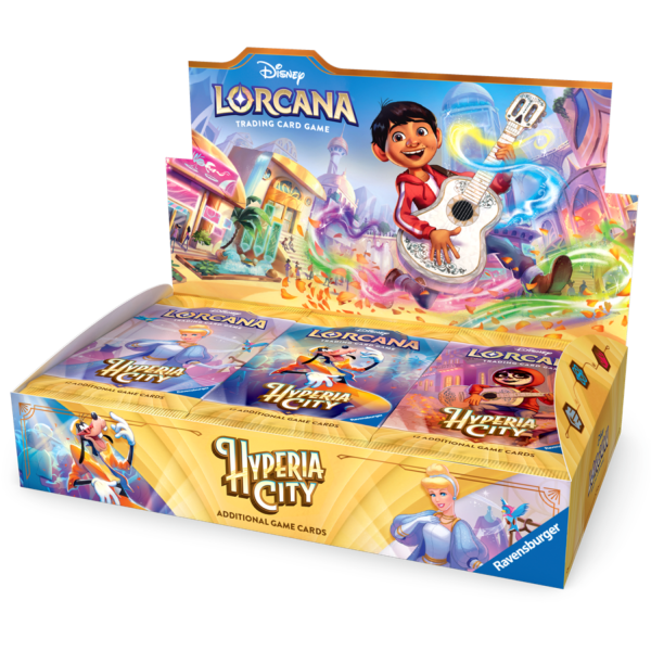 Disney Lorcana: Hyperia City - Display mit 24 Booster Packs (englisch) VORVERKAUF