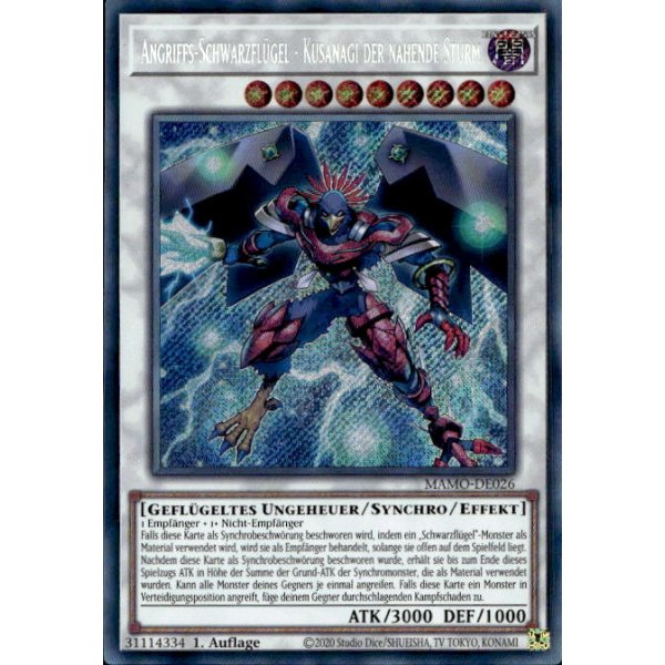 Angriffs-Schwarzfl&uuml;gel - Kusanagi der nahende Sturm MAMO-DE026 (Secret Rare)