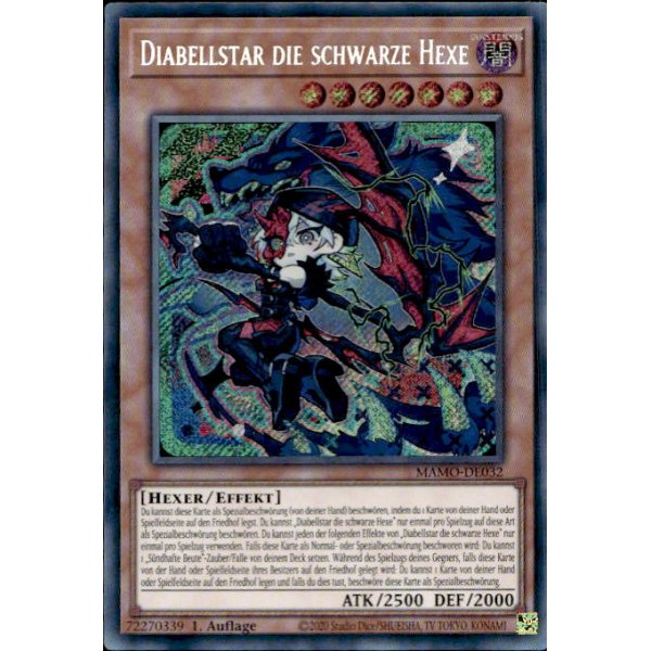 Diabellstar die schwarze Hexe MAMO-DE032 (Secret Rare)