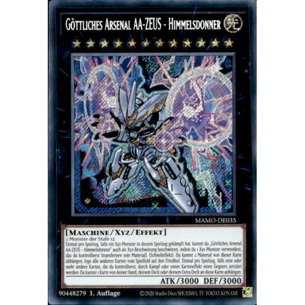 G&ouml;ttliches Arsenal AA-ZEUS - Himmelsdonner MAMO-DE035 (Secret Rare)