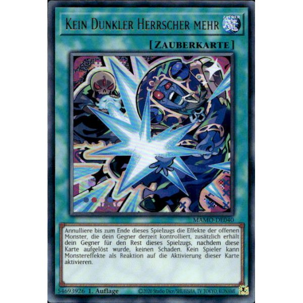 Kein Dunkler Herrscher mehr MAMO-DE040 (Ultra Rare)