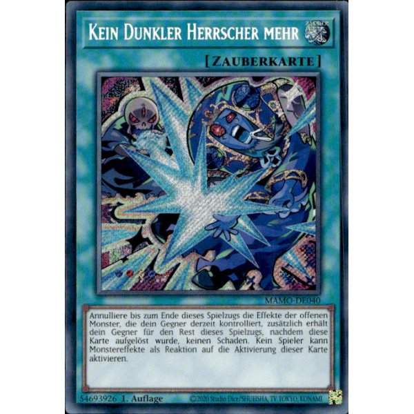 Kein Dunkler Herrscher mehr MAMO-DE040 (Secret Rare)