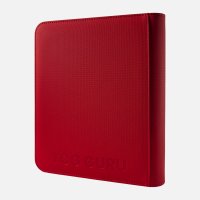 TCG Guru Toploader Zip Binder Xenon Rot - 4-Pocket Sideloading