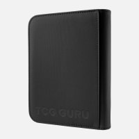 TCG Guru Zip Binder Xenon Schwarz - 4-Pocket Sideloading