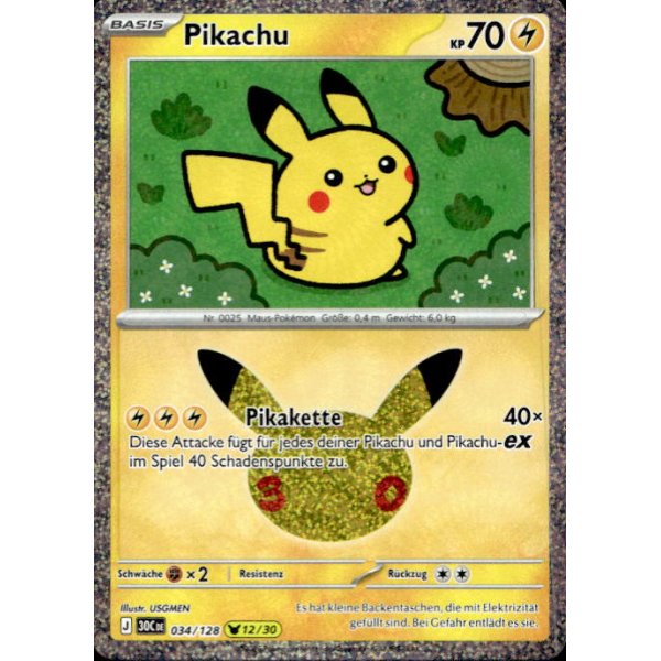 Pikachu 034/128