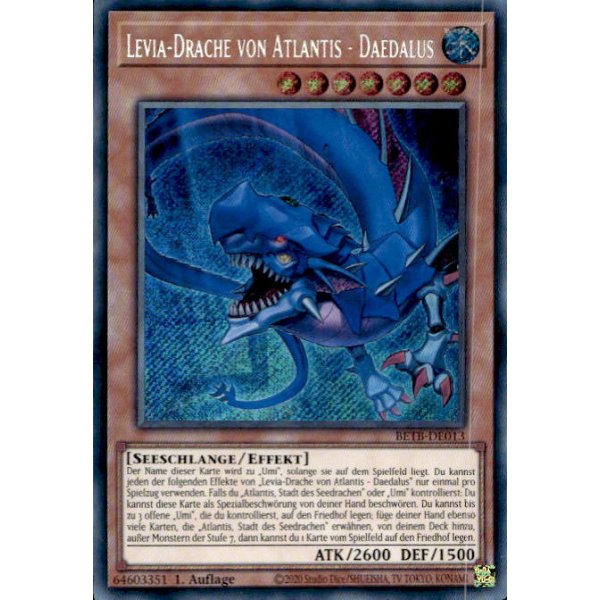 Levia-Drache von Atlantis - Daedalus BETB-DE013 (Secret Rare)