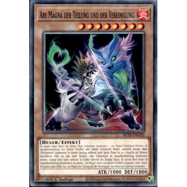 Ars Magna der Teilung und der Vereinigung BETB-DE020