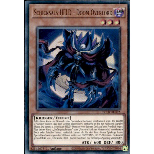Schicksals-HELD - Doom Overlord BETB-DE022 (Ultra Rare)