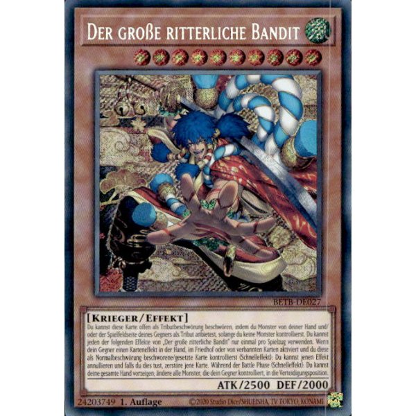 Der gro&szlig;e ritterliche Bandit BETB-DE027 (Secret Rare)