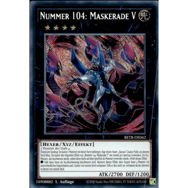 Nummer 104: Maskerade V BETB-DE042 (Secret Rare)