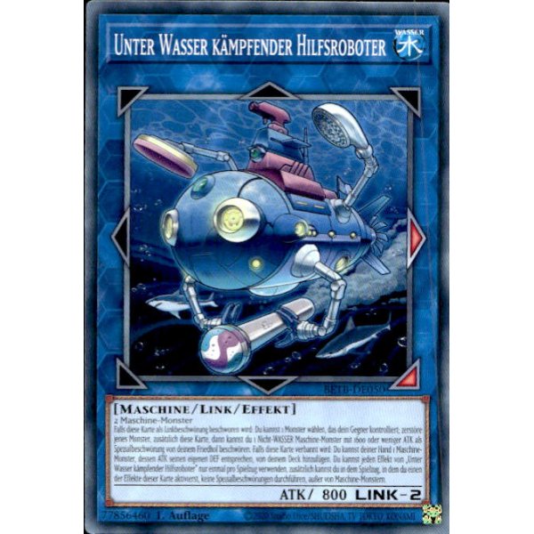 Unter Wasser k&auml;mpfender Hilfsroboter BETB-DE050