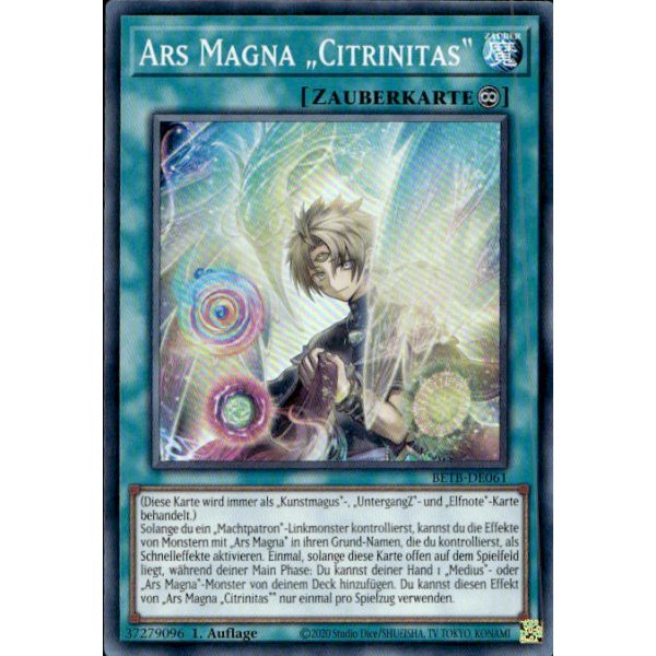 Ars Magna &bdquo;Citrinitas&ldquo; BETB-DE061