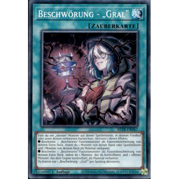 Beschw&ouml;rung - &bdquo;Gral&ldquo; BETB-DE067