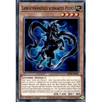Langschw&auml;nziges schwarzes Pferd BETB-DE097
