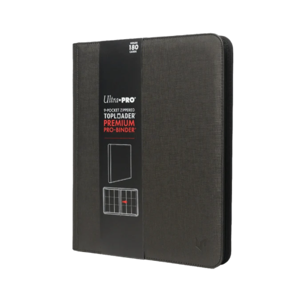 Ultra Pro - 9-Pocket Zippered Toploader Premium Pro-Binder - Black