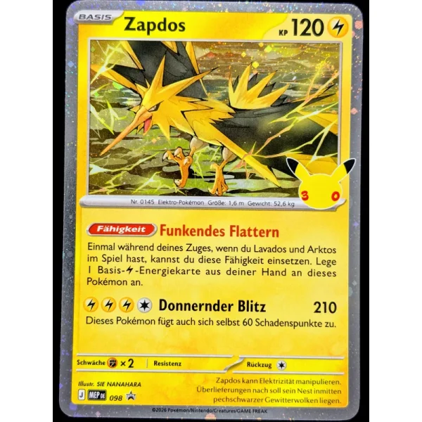 Zapdos MEP098 Promo
