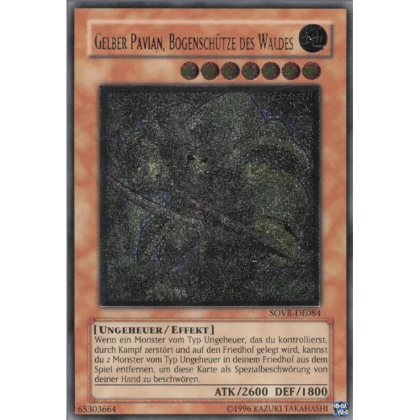 Gelber Pavian, Bogensch&uuml;tze des Waldes (Ultimate Rare) SOVR-DE084umr