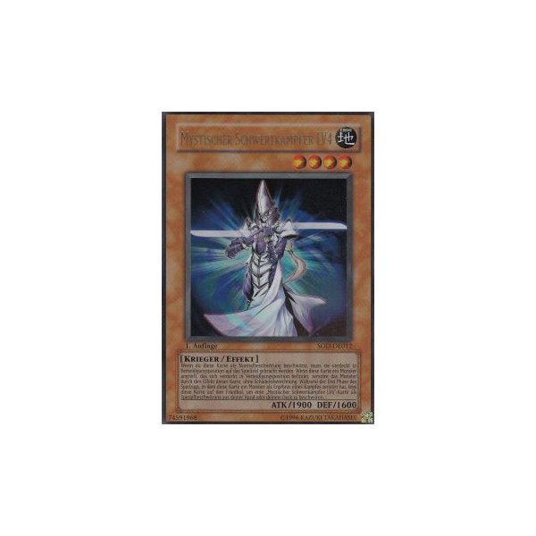 Mystischer Schwertk&auml;mpfer LV4 (Ultra Rare) SOD-DE012