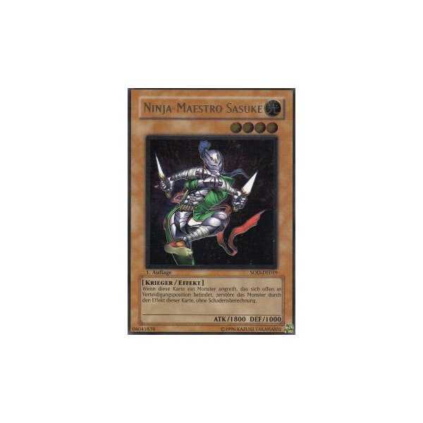 Ninja-Maestro Sasuke (Ultimate Rare) SOD-DE019umr