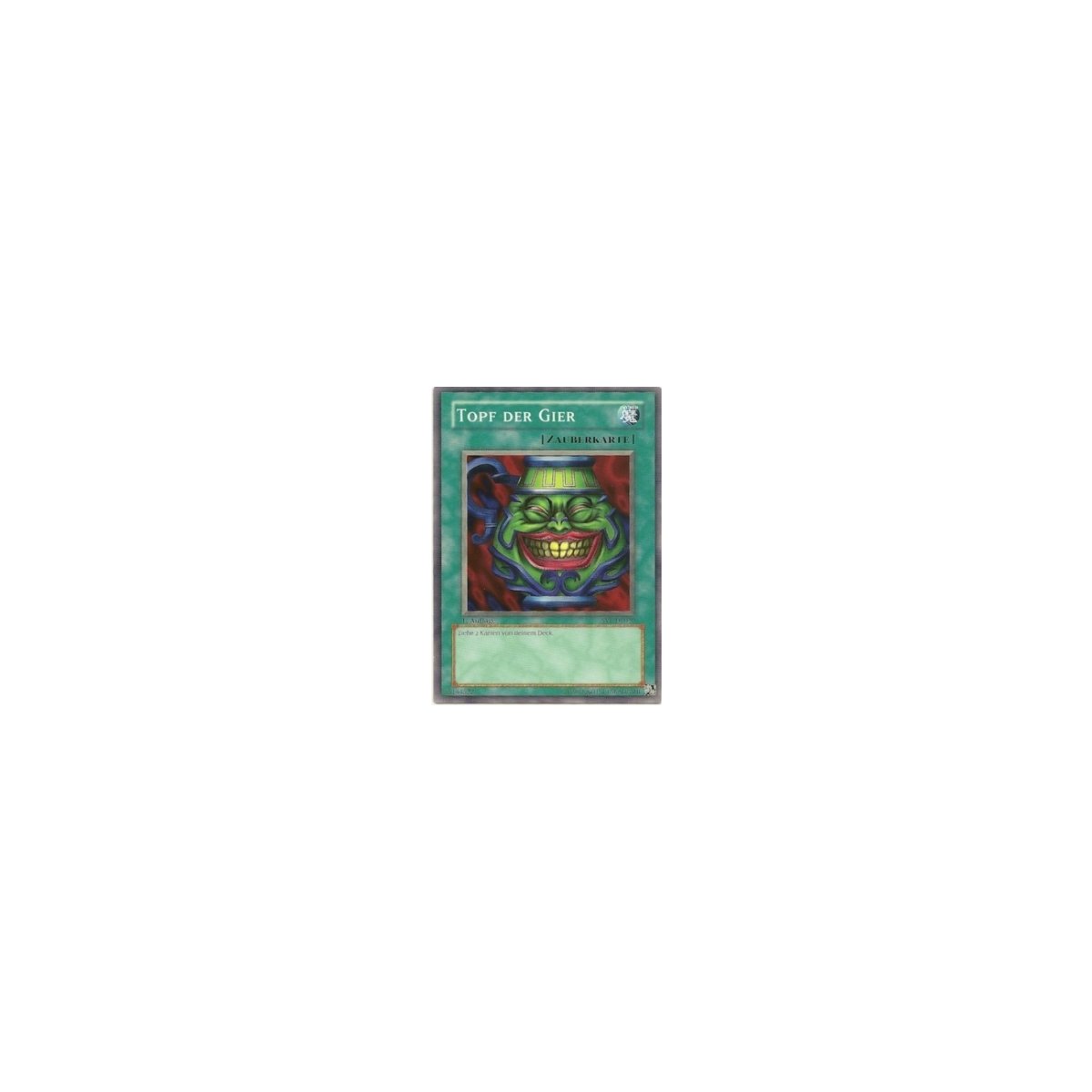 Yu-Gi-Oh Topf Der Gier Common Deutsch - Yugi's Legendary Decks Mit RC-Fieldcenter