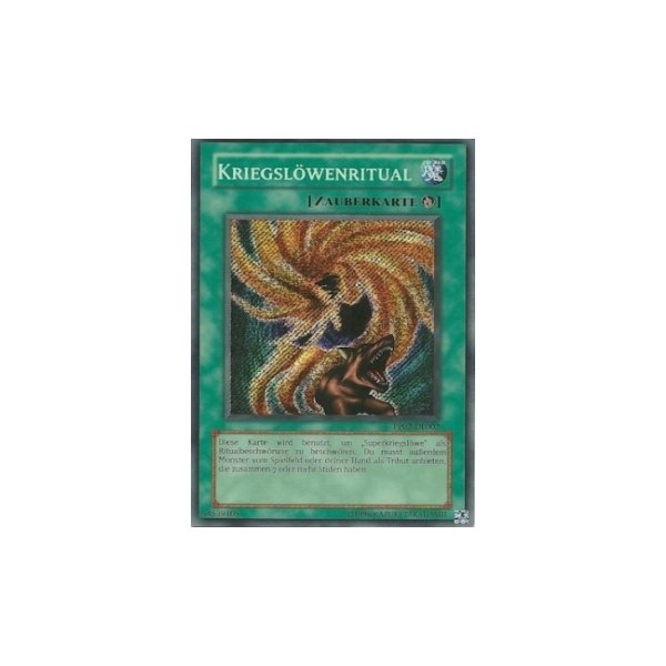 Kriegsl&ouml;wenritual (Secret Rare) PP02-DE002scr